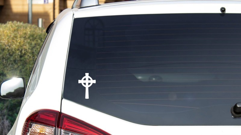 CELTIC CROSS Solid Vinyl Decal Sticker - FREE USA SHIPPING gallery