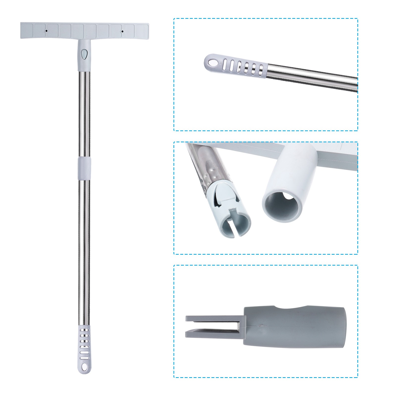 32" Handheld Adjustable Sign Holder Poster Sign Guide Holder Stainless Steel gallery