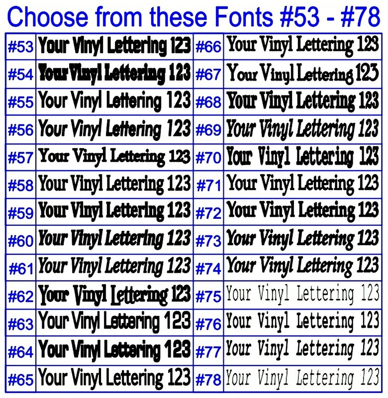 Custom Text Vinyl Decal Personalized Lettering Window Yeti Cup Sticker 10 Sizes gallery