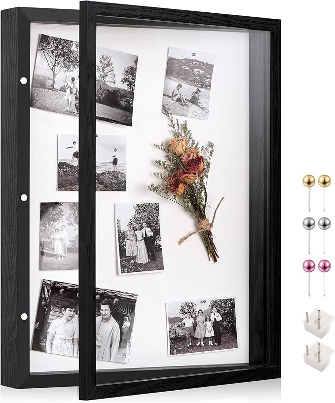12x16 Deep Shadow Box Picture Frame Display Case with Linen Back,Thickened Panel gallery