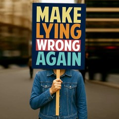 Resist Make Lying Wrong Again Protest Sign Rally Activism