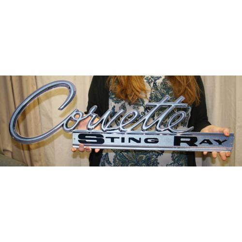 Corvette C2 C3 Side Script Emblem Steel Sign gallery