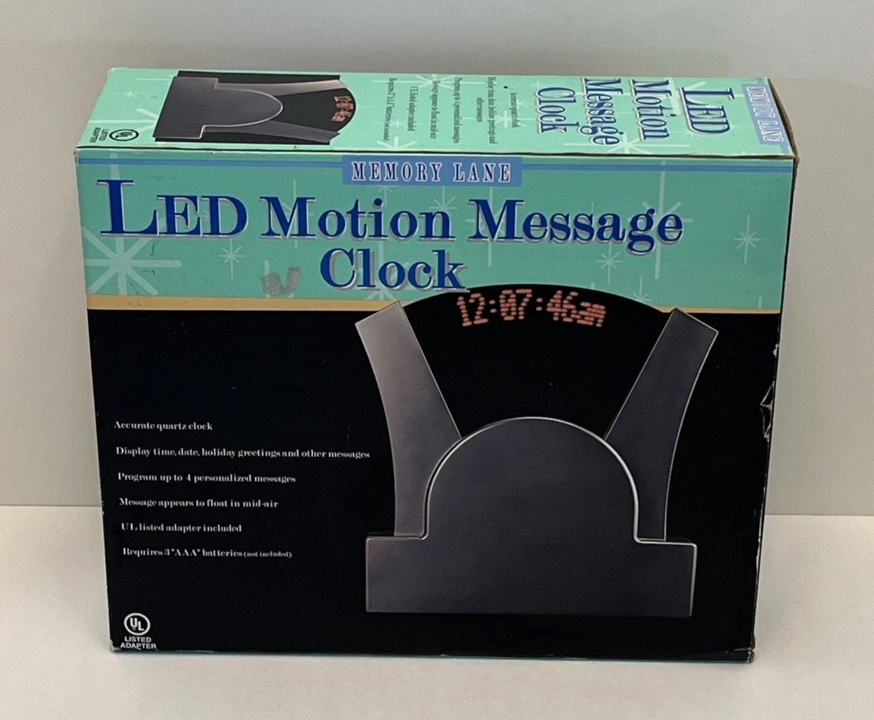 TDE Systems Programmable Red LED Message Clock - Floating Message gallery