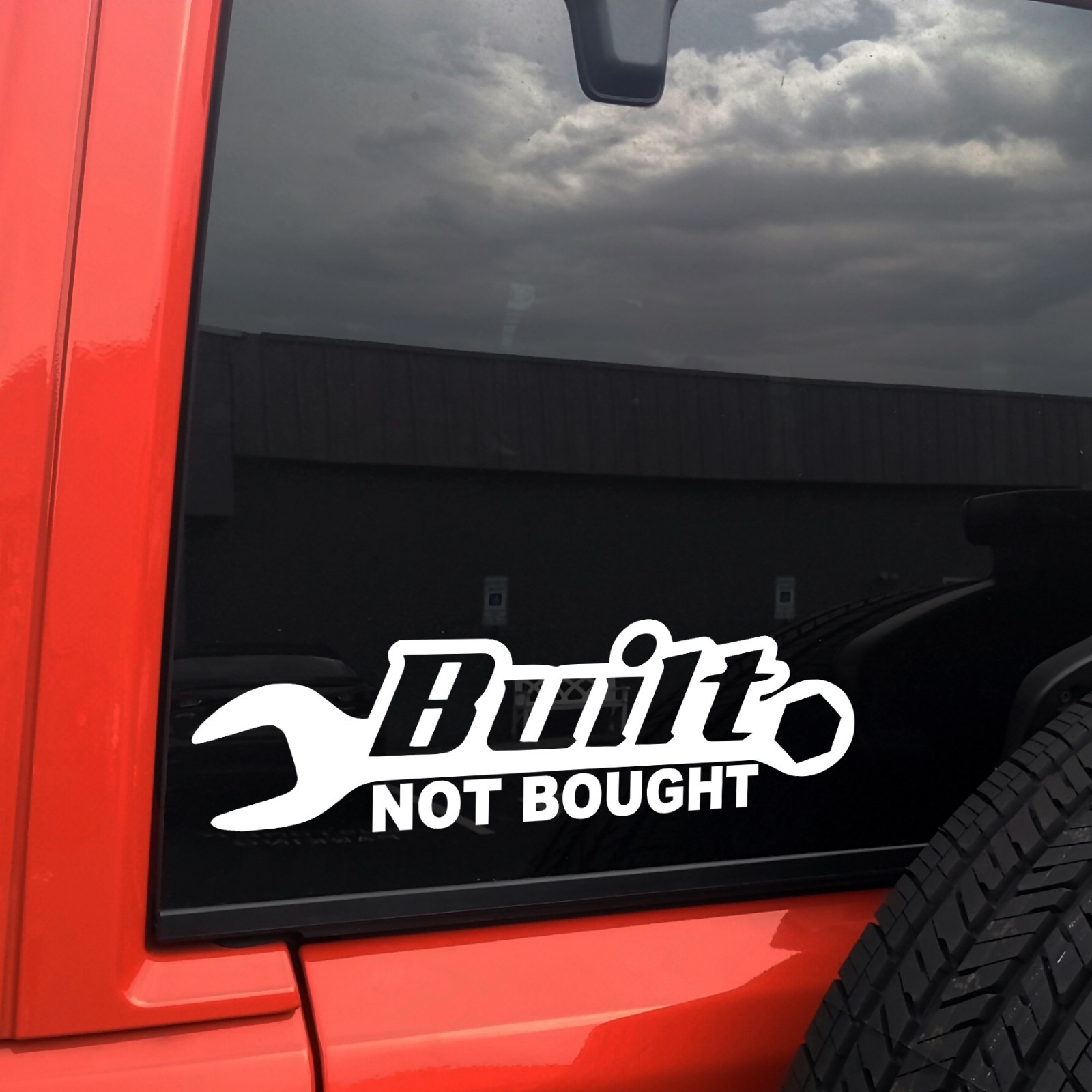 Built Not Bought Wrench Vinyl Decal Modified Car Culture Gearhead Sticker gallery