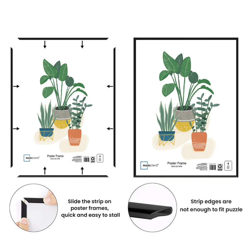 2 pack 16x20 Basic Black Poster Frame gallery