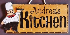 Personalize FAT CHEF KITCHEN SIGN Wall Name Plaque Cucina Bistro Italian Decor