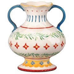 Painted Ceramic Vase – Threshold Multicolor Decorative BOHO Table Vase