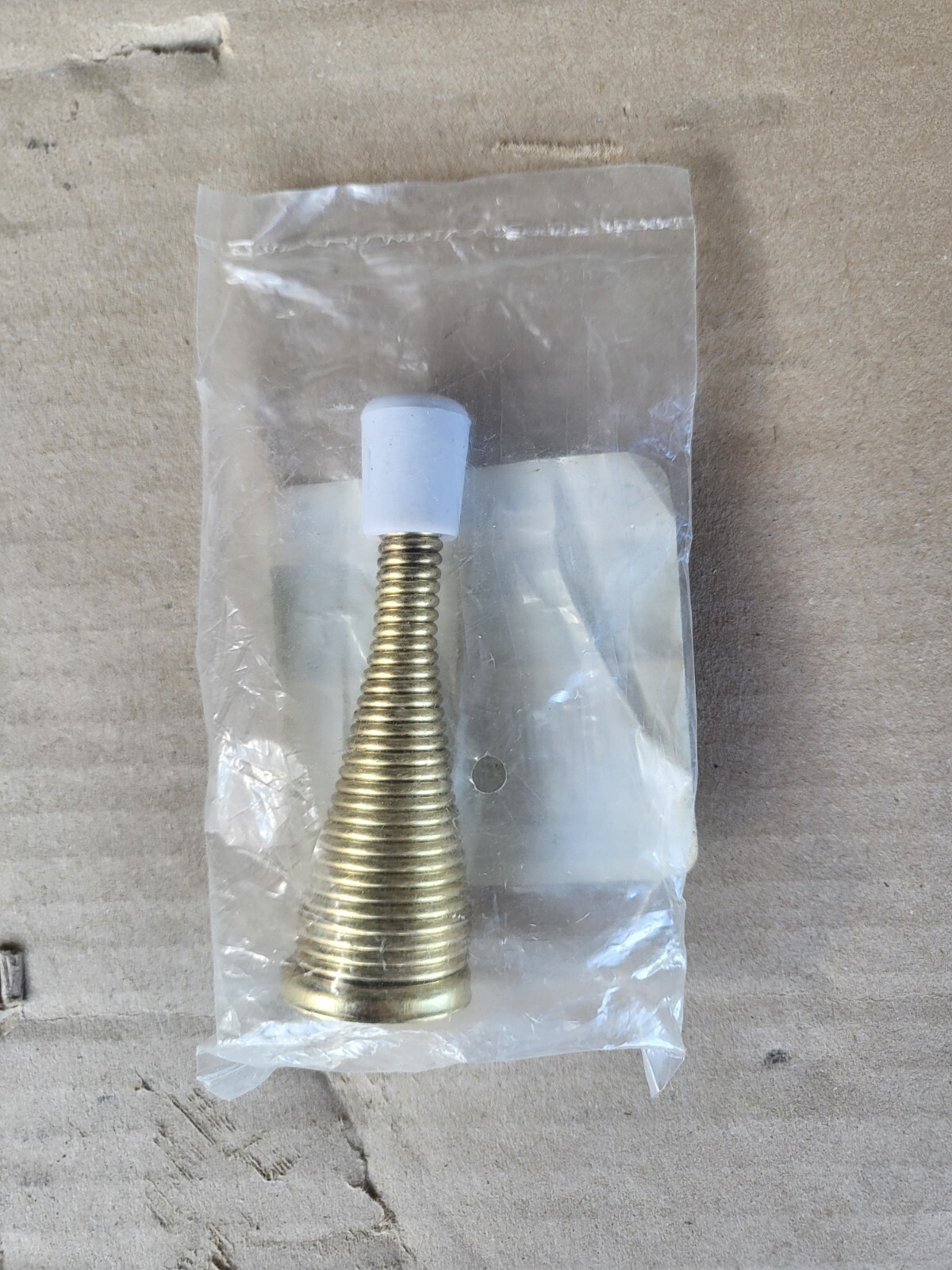 Gatehouse 3" Spring Baseboard Door Stop Brass 0308841 Wall Protector Lot of 2 gallery