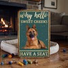 German Shepherd Why Hello Sweet Cheeks 8x12 Metal Wall Sign Metal Plaque gallery
