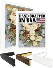 2-3/16″ White Shadow Box Picture Frame 11×14 12×18 16×20 24×36 30×40 36×36 +SALE