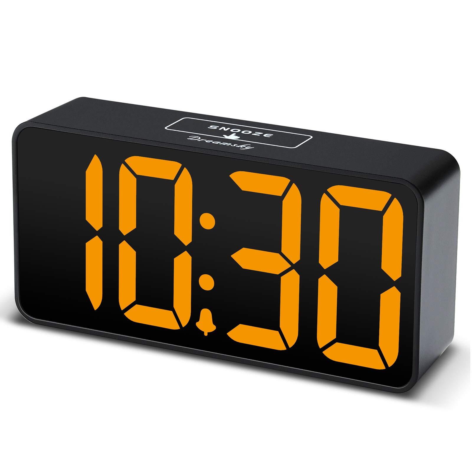 DreamSky Compact Digital Alarm Clock with USB Port for Charging, 0-100% gallery