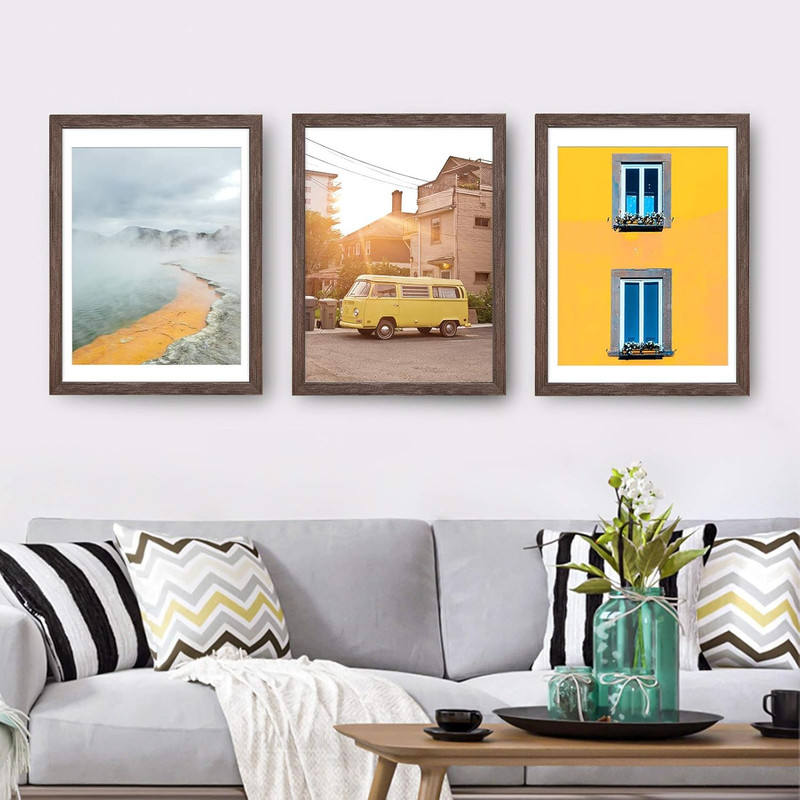 12X16 Rustic Picture Frames Solid Wood Display Pictures 11X14 or 8.5X11 Diplomas gallery