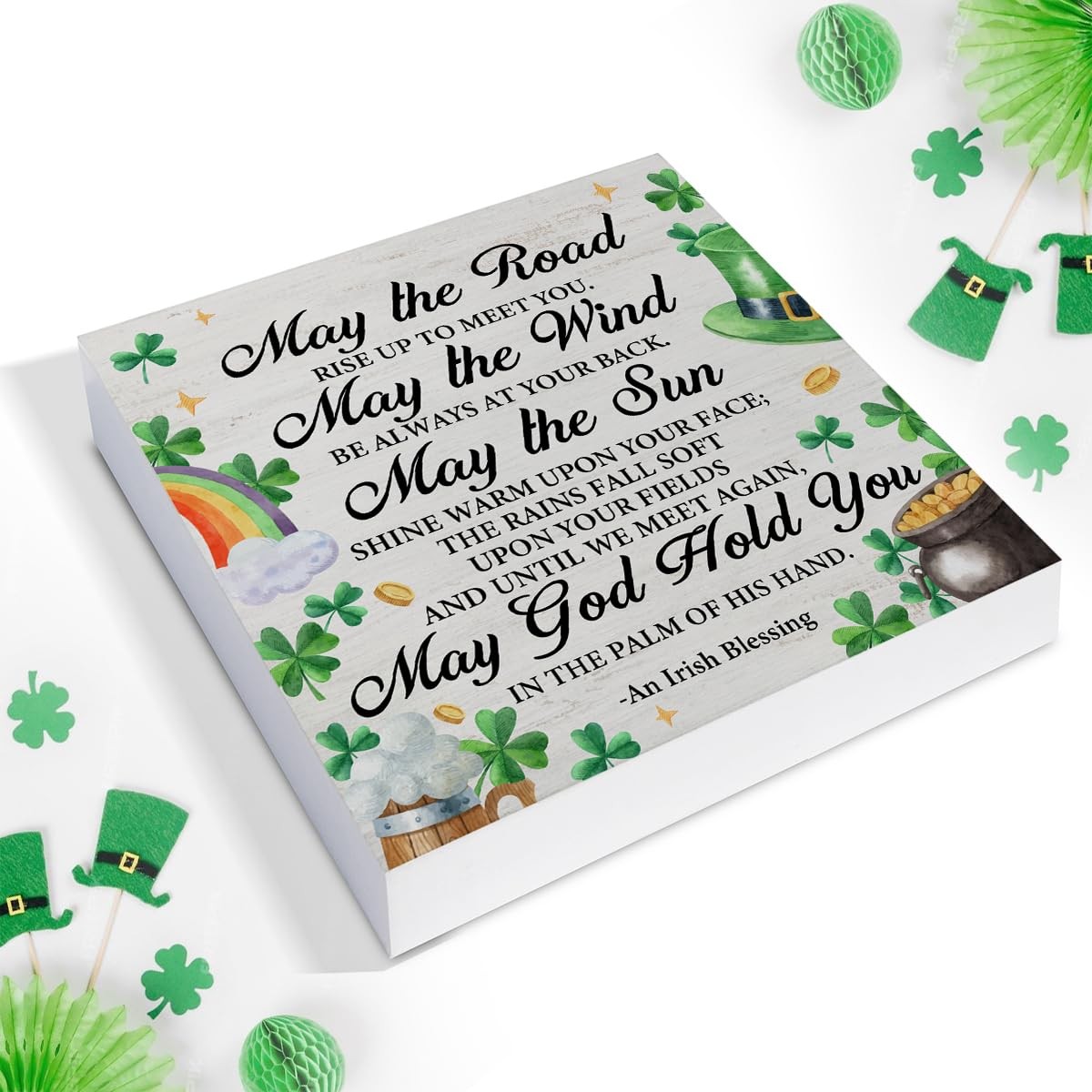 Irish Blessing Decorations St. Patricks Day Decor, Rustic an Irish Blessing W gallery