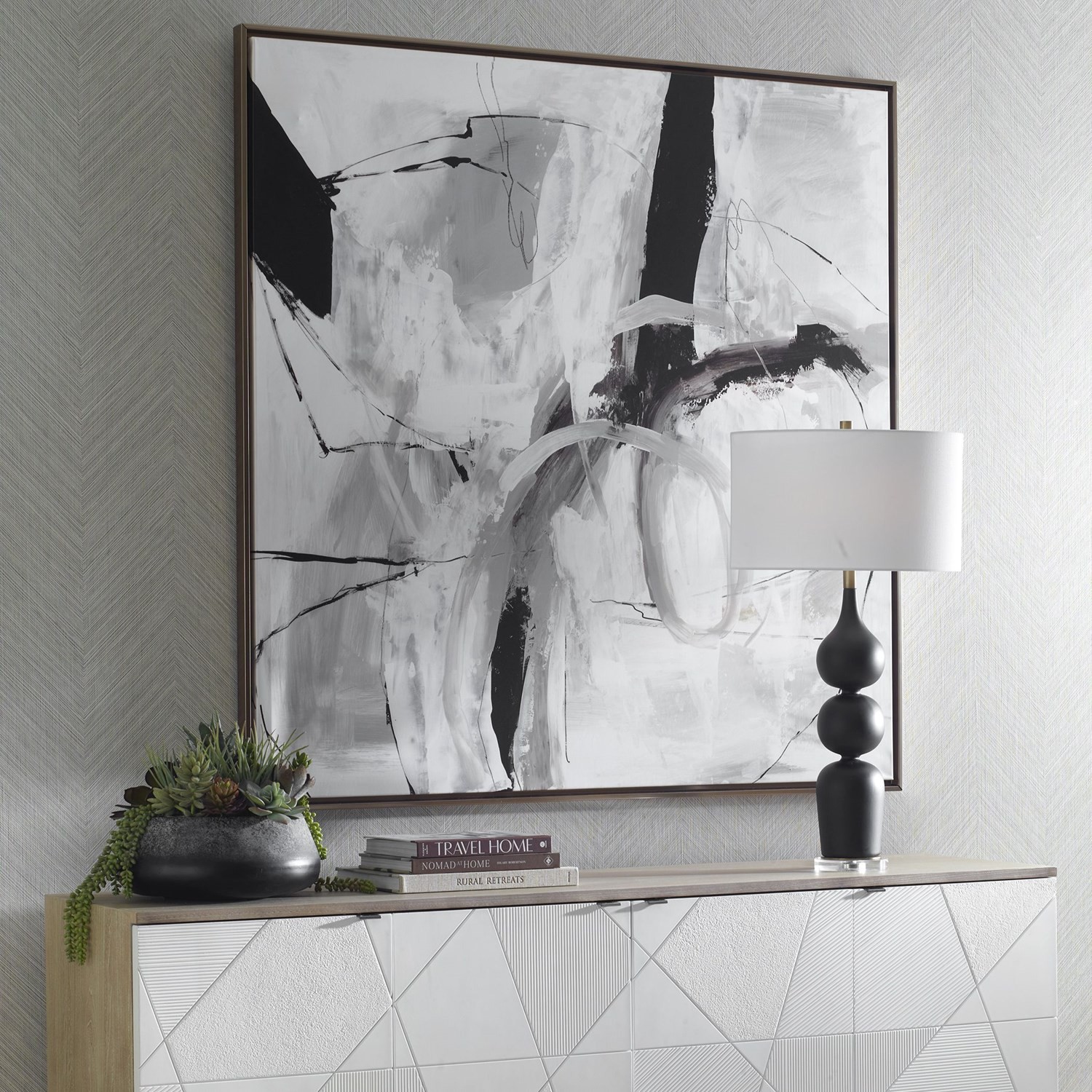 Uttermost Looping Eternity Framed Abstract Art gallery