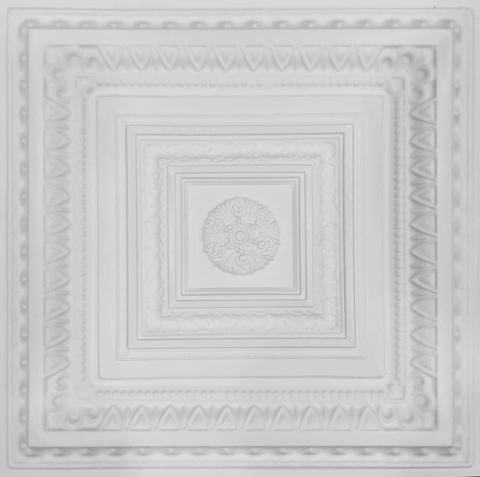 Drop Ceiling Tiles, Grid System, Pop In, 24" x 24", 3D, PVC Brilliance White gallery