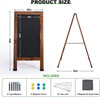 Double-Sided A-Frame Chalkboard Sign - 40x20" Magnetic Wooden Easel Display gallery