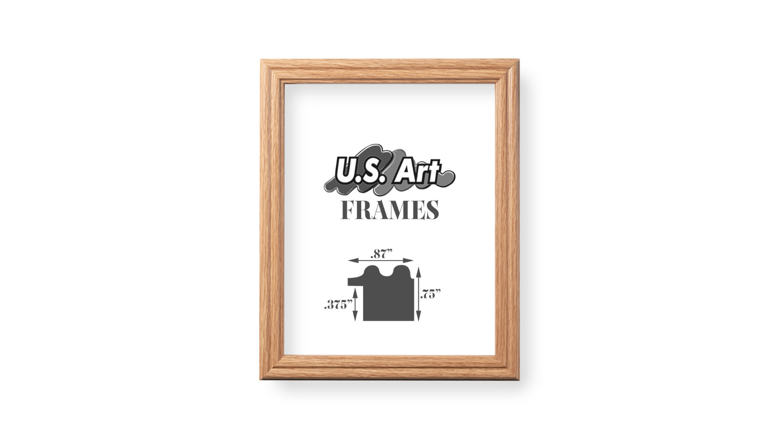 US ART Frames .75" Natural Oak Solid Poplar Wood Picture Poster Frame S-Lot gallery
