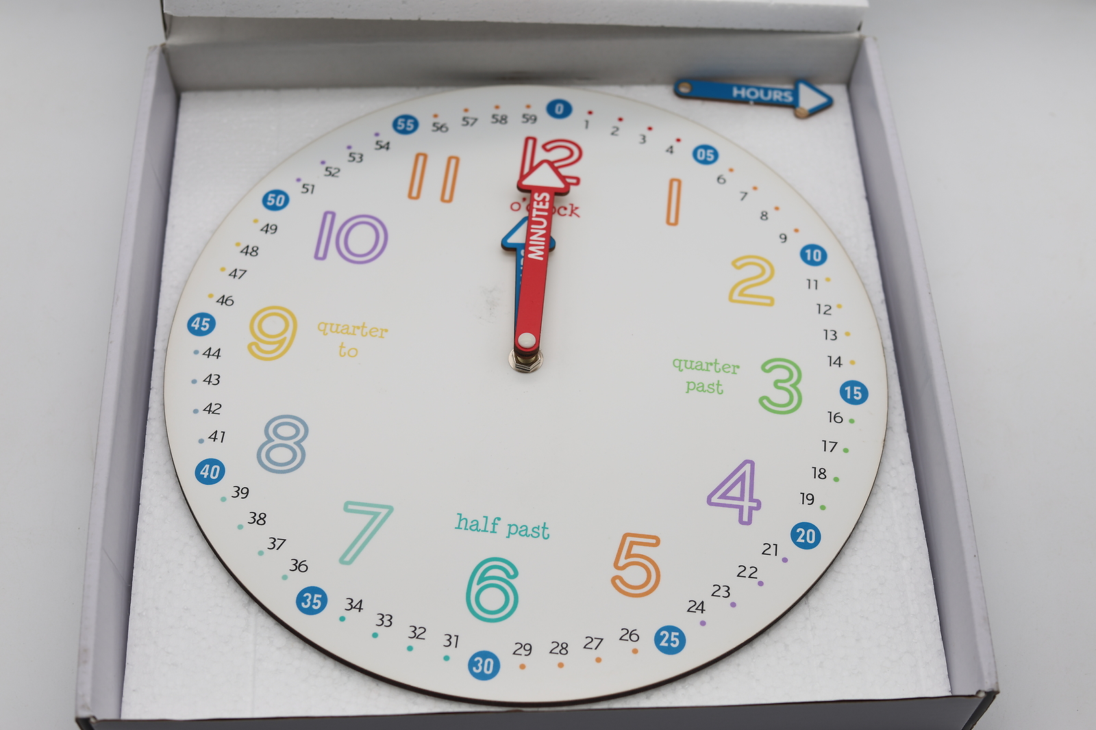 Vigorwise Telling Time Teaching Clock for Kids gallery