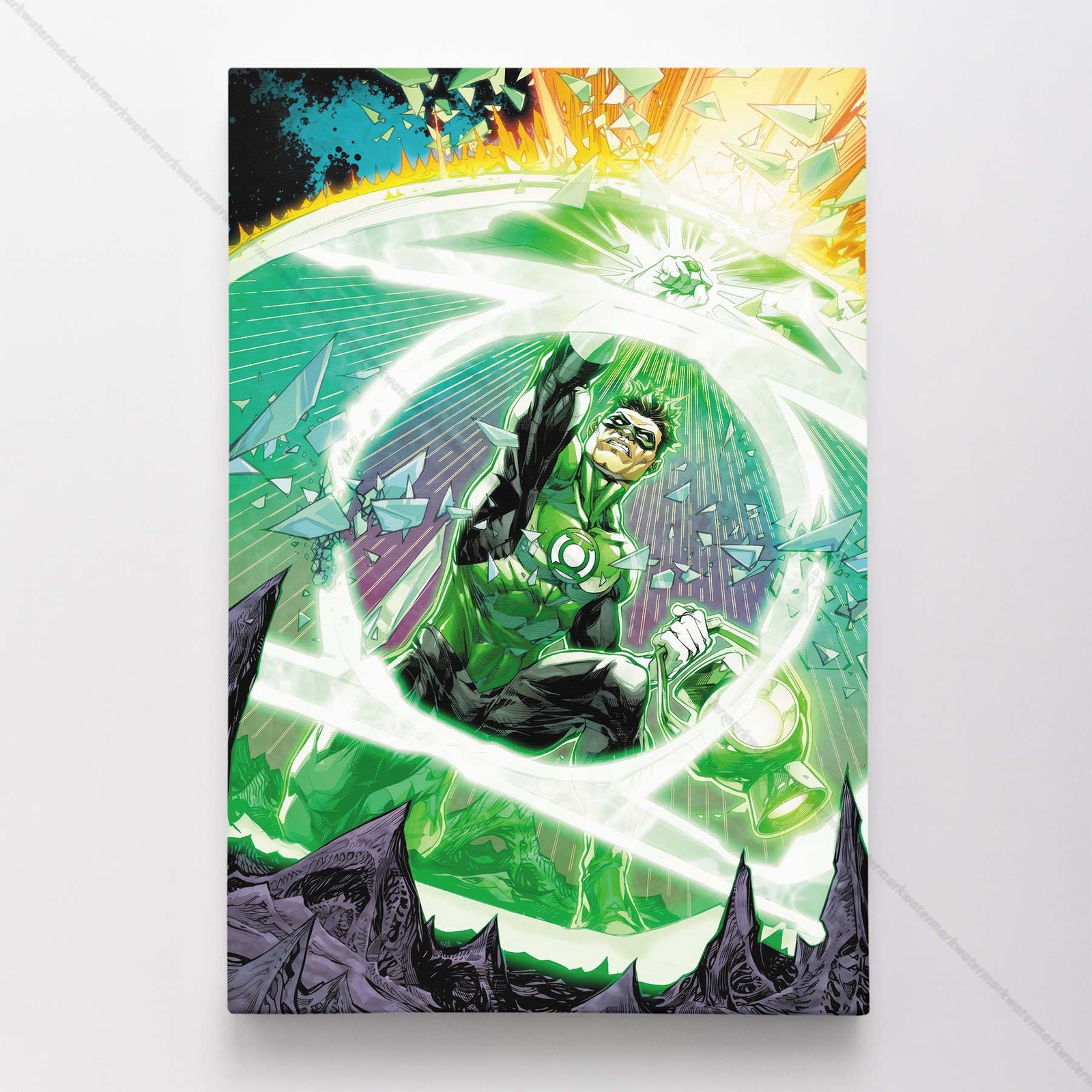 Green Latern Poster Canvas DC Comic Book Cover Art Print #57965 gallery