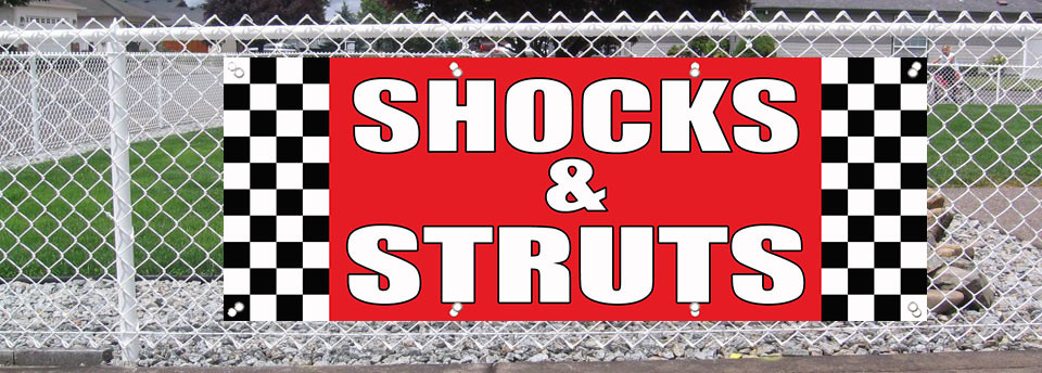 Shocks & Struts Auto Body Shop Car Repair 13 Oz Vinyl Banner Sign With Grommets gallery