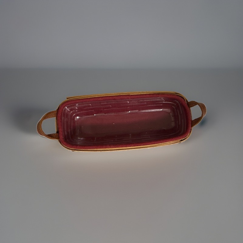 Longaberger Small Rectangular Basket w/ Handles & Americana Liner B4 2003 gallery