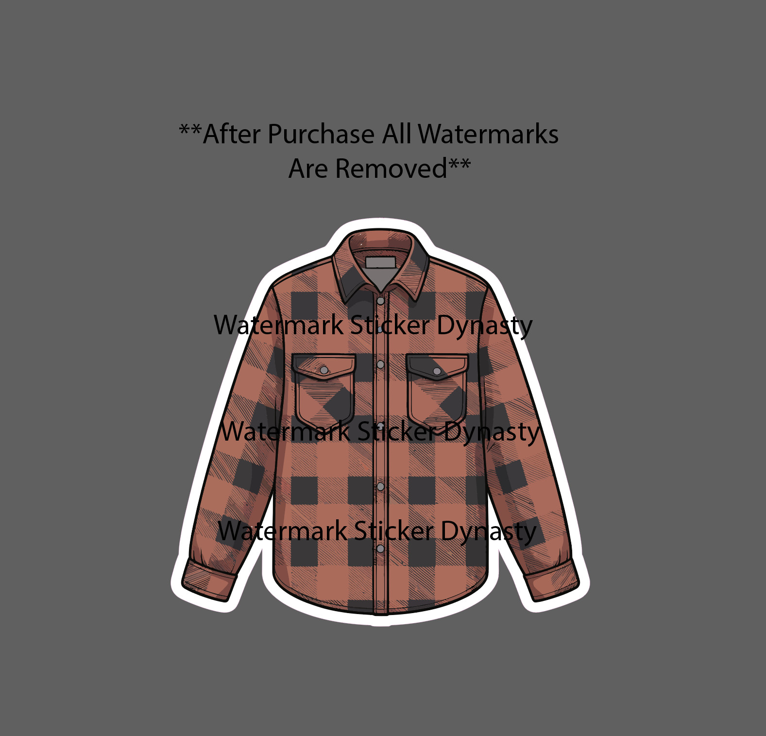 Flannel Sticker Waterproof Decal Fall Seasons Shirt Outfit Home Gift NEW gallery