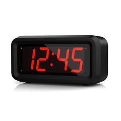 Alarm Clock, Digital Clock, Small Wall Clock, Battery Operated, Adjustable 3-…