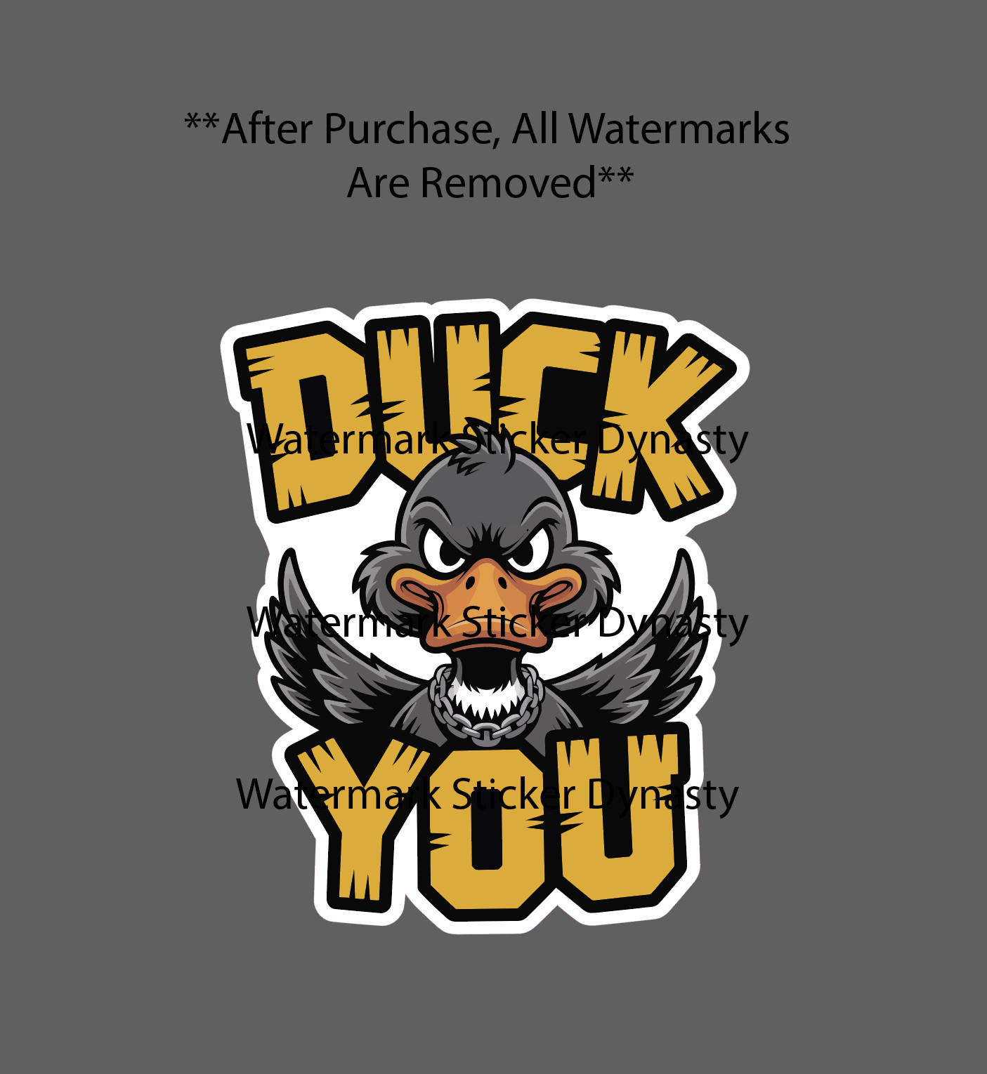 Duck You Sticker Waterproof Decal Animal Hunting Outdoor Wildlife Quote Gift NEW gallery