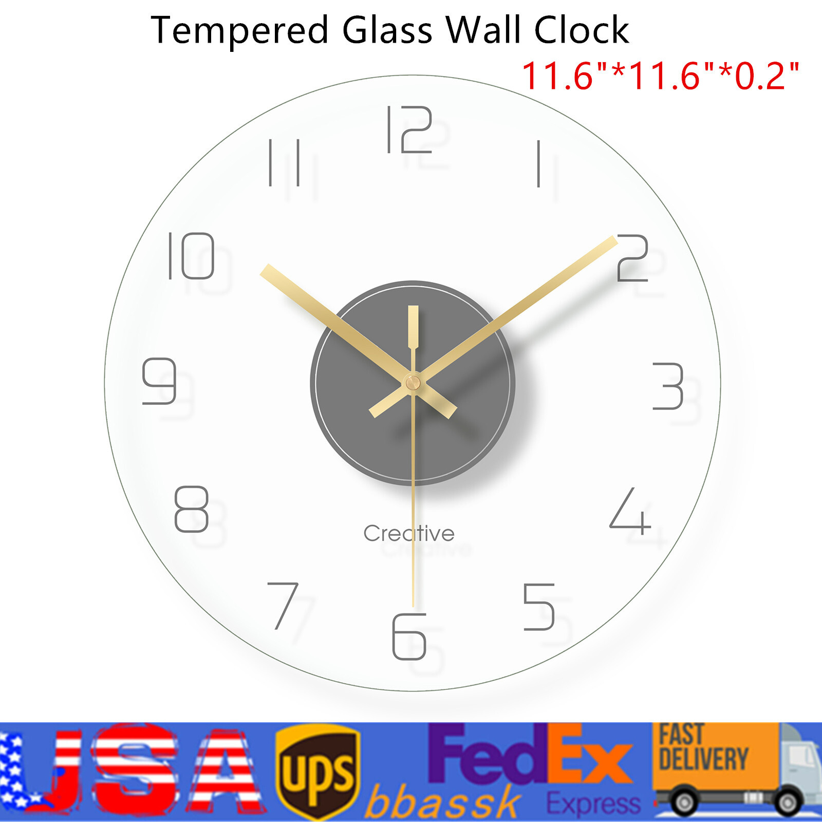 30cm Ultra Thin Design Wall Clock Large Modern Home Office Round Wall Clock gallery