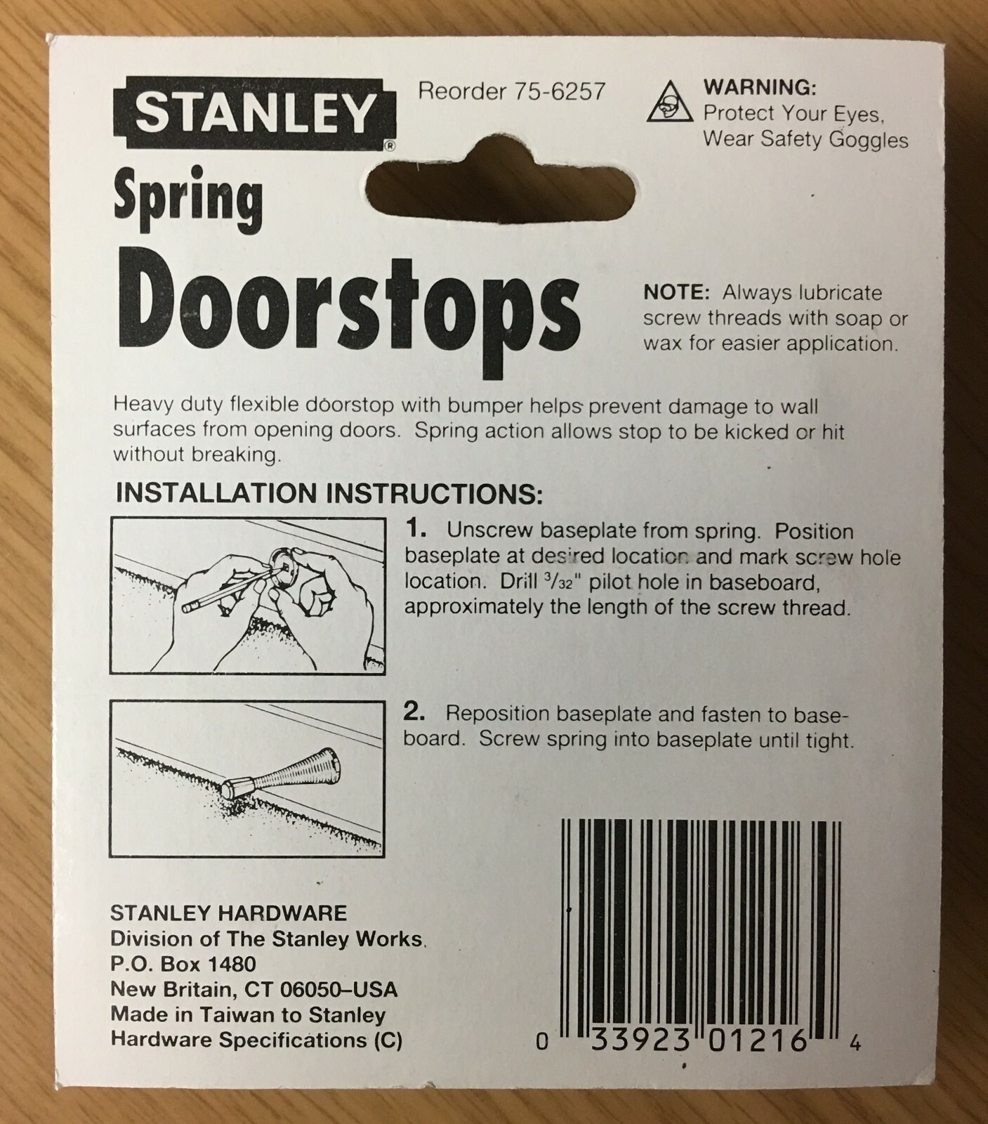 Stanley Hardware Spring Doorstop gallery