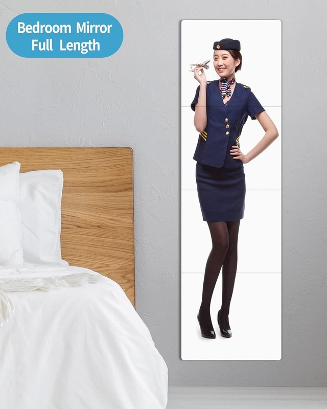 Unbreakable Full Length Mirror For Wall Mounted, Over The Door Mirror, Full Body gallery