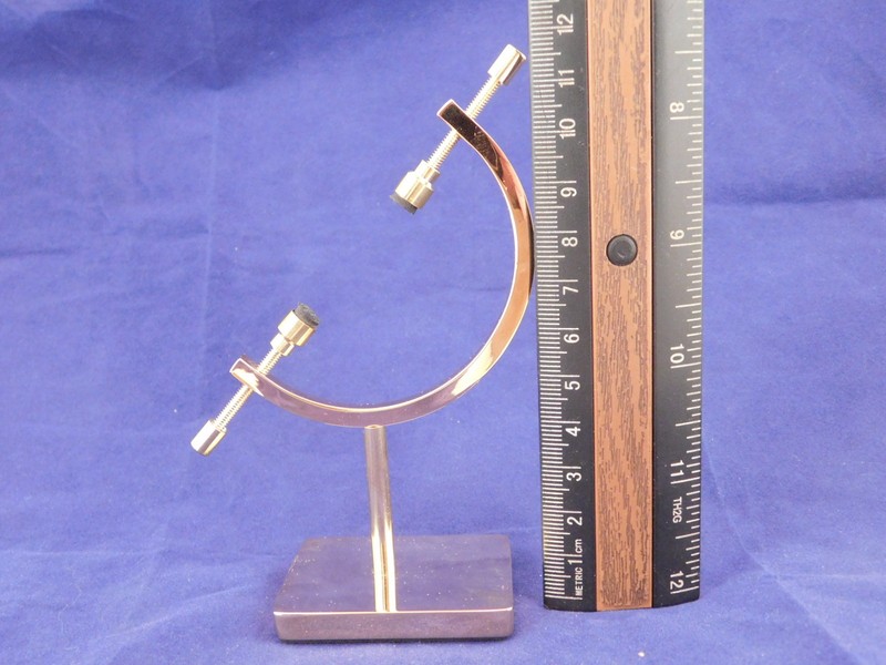 Display Stand Caliper Type Adjustable Small Size Brass/Gold Color gallery