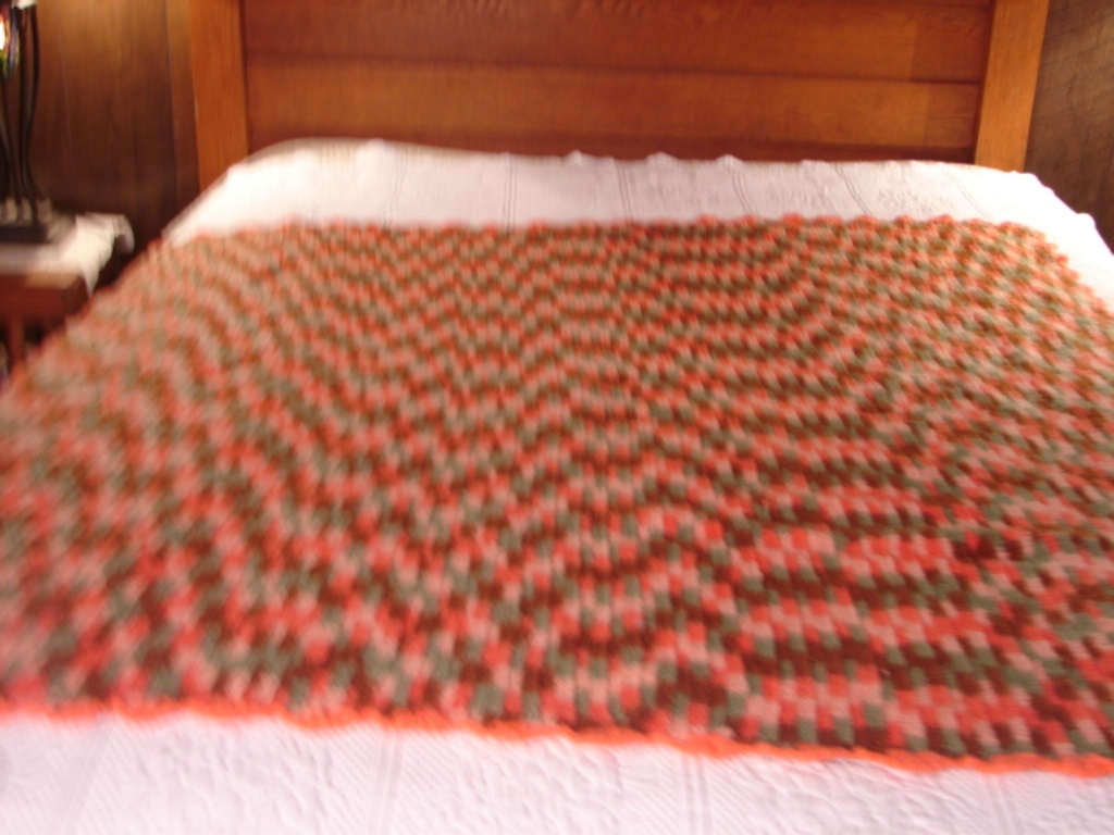 New Afghan Handmade Multi Colored Crochet Throw Blanket Afghan 58 x 58 Inches gallery