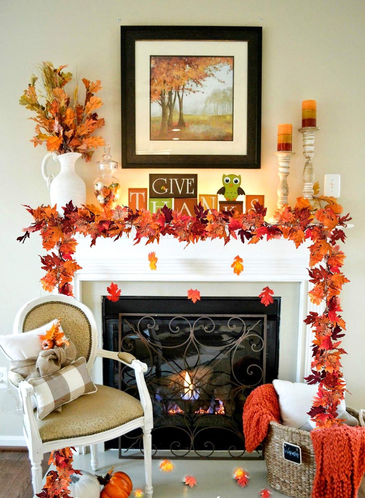 DearHouse 2 Pack Fall Garland Maple Leaf Hanging Vine Garland Artificial Autu... gallery
