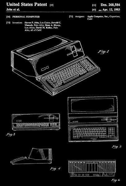 1983 - Personal Computer - Apple - Steven Jobs - Patent Art Poster gallery