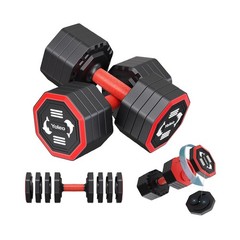 Yoleo Adjustable Dumbbell Set, Weights Dumbbells Set at Home Workout Equipmen…