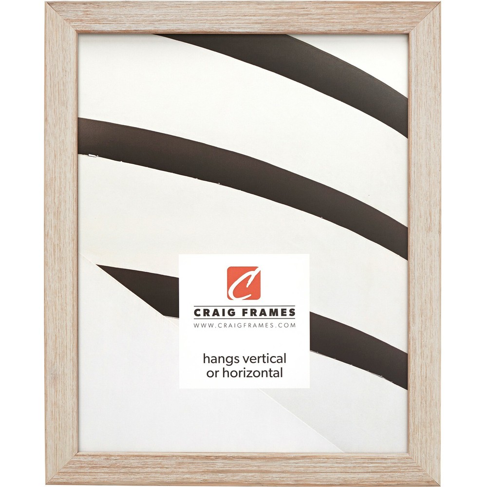 Craig Frames Farmhouse Essentials Tall, .75" Weathered White Wood Picture Frame