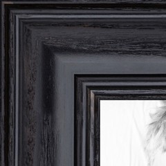 ArtToFrames Custom Picture Poster Frame Black Stain on Oak 1.25″ Wide Wood