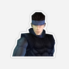 3″ Solid Snake Sticker Metal Gear Solid Decal Playstation PS1 PS2 Matte Finish