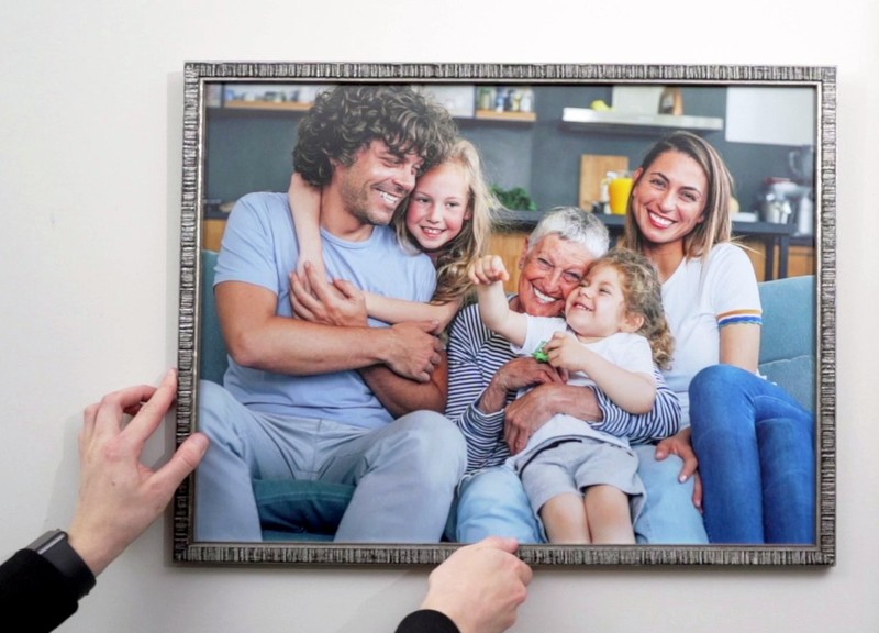 24x32 Frame Silver Grey Distressed Solid Wood Picture Frame | 0.75 Inch Moulding gallery