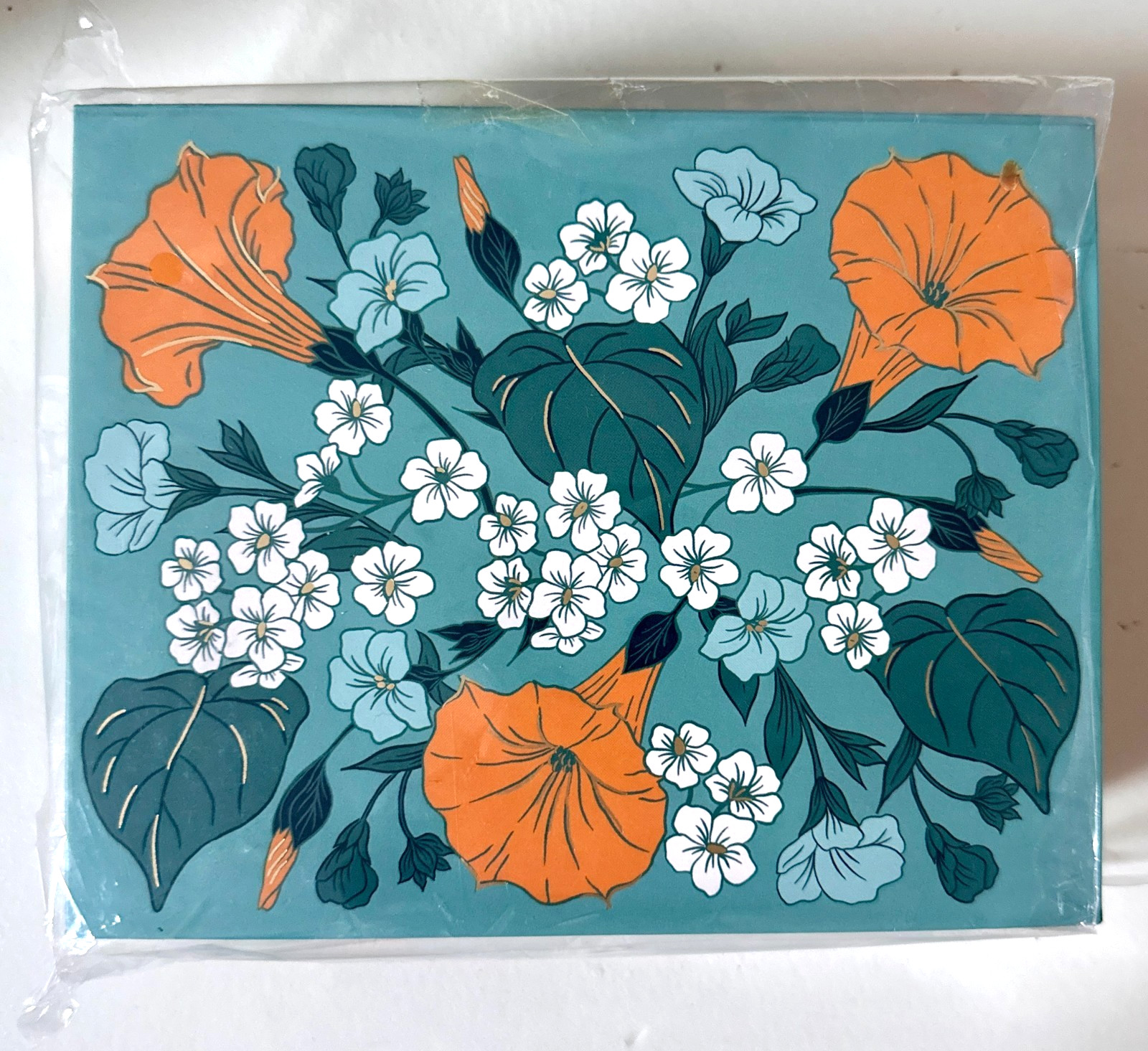 Punch Studio Floral Nesting Storage Boxes Set of 3 Blue Decor Gift Boxes NEW gallery