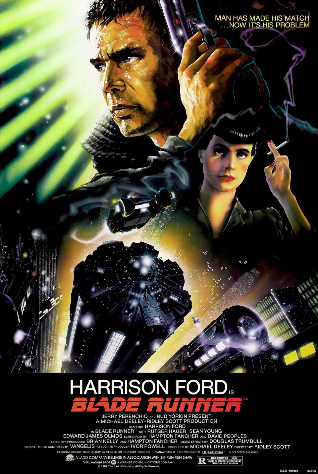 BLADE RUNNER HARRISON FORD 1982 ORIGINAL FILM MOVIE ART PRINT PREMIUM POSTER gallery