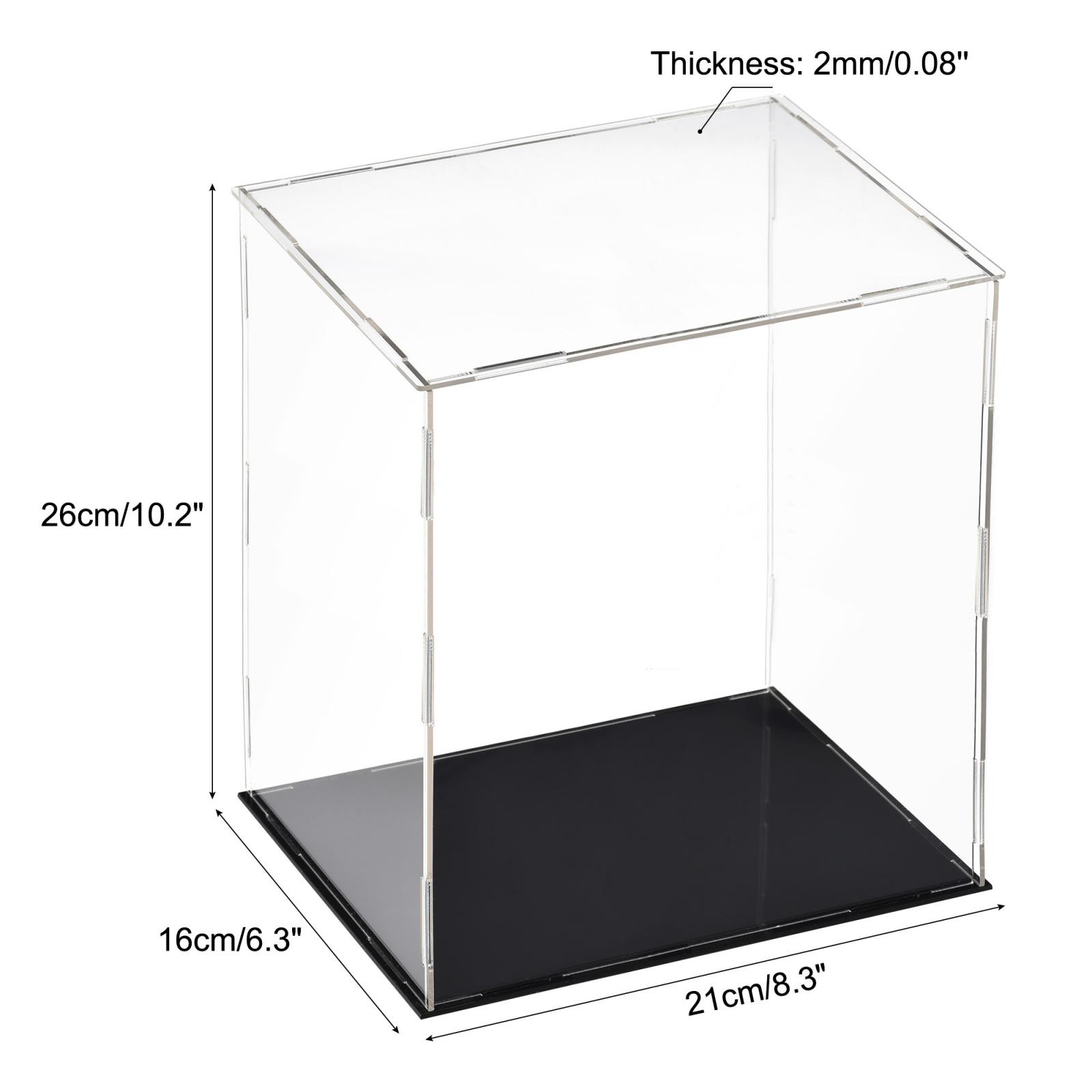 Acrylic Clear Display Case Box Dustproof Protection Showcase 20x15x25cm gallery