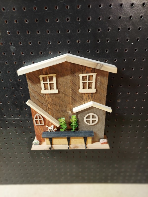 Rustic handcrafted Wall Key holder - ONE OF A KIND !! - Recycled wood ! gallery