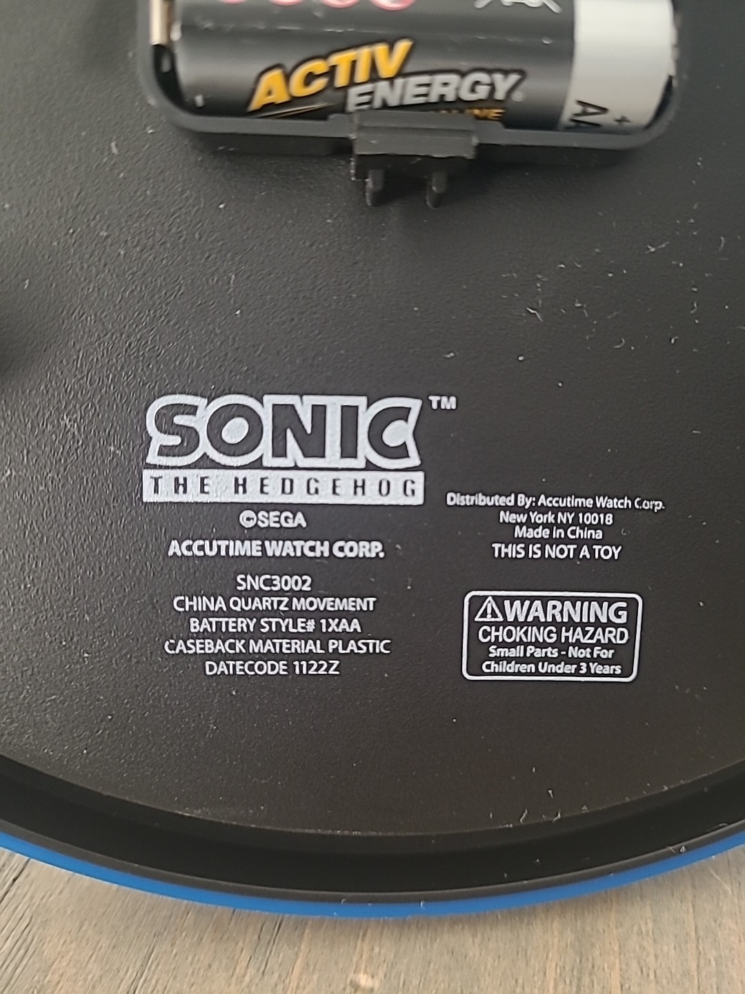 Working | Sonic The Hedgehog Clock | Crack on the top back side gallery