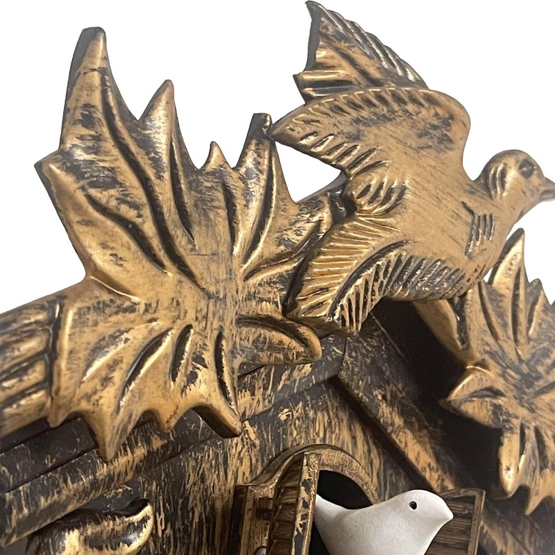 Vintage Cuckoo Clock with Flapping Bird, Adjustable Volume, Battery Operated gallery