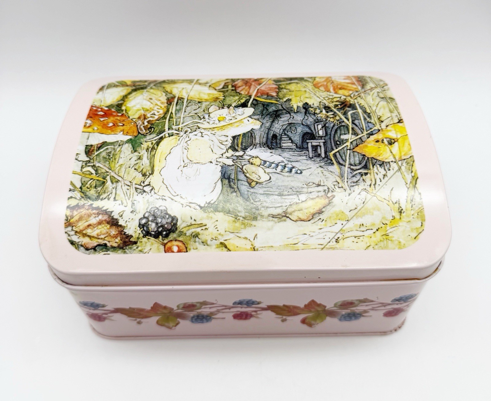 Brambly Hedge Metal Tin Rectangular Autumn Story Jill Barklem Steamtrunk gallery