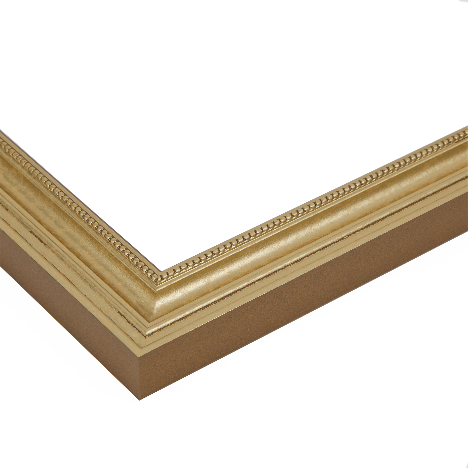 ArtToFrames Custom Picture Poster Frame Gold Foil on Pine 1.25" Wide Wood gallery