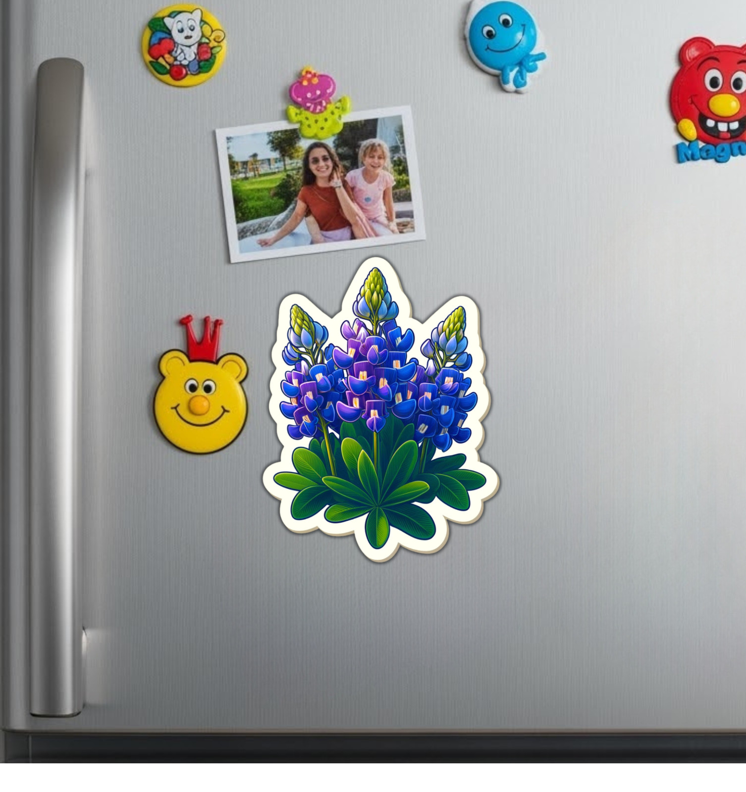 Texas Bluebonnets Fridge Magnet or Laptop Sticker gallery