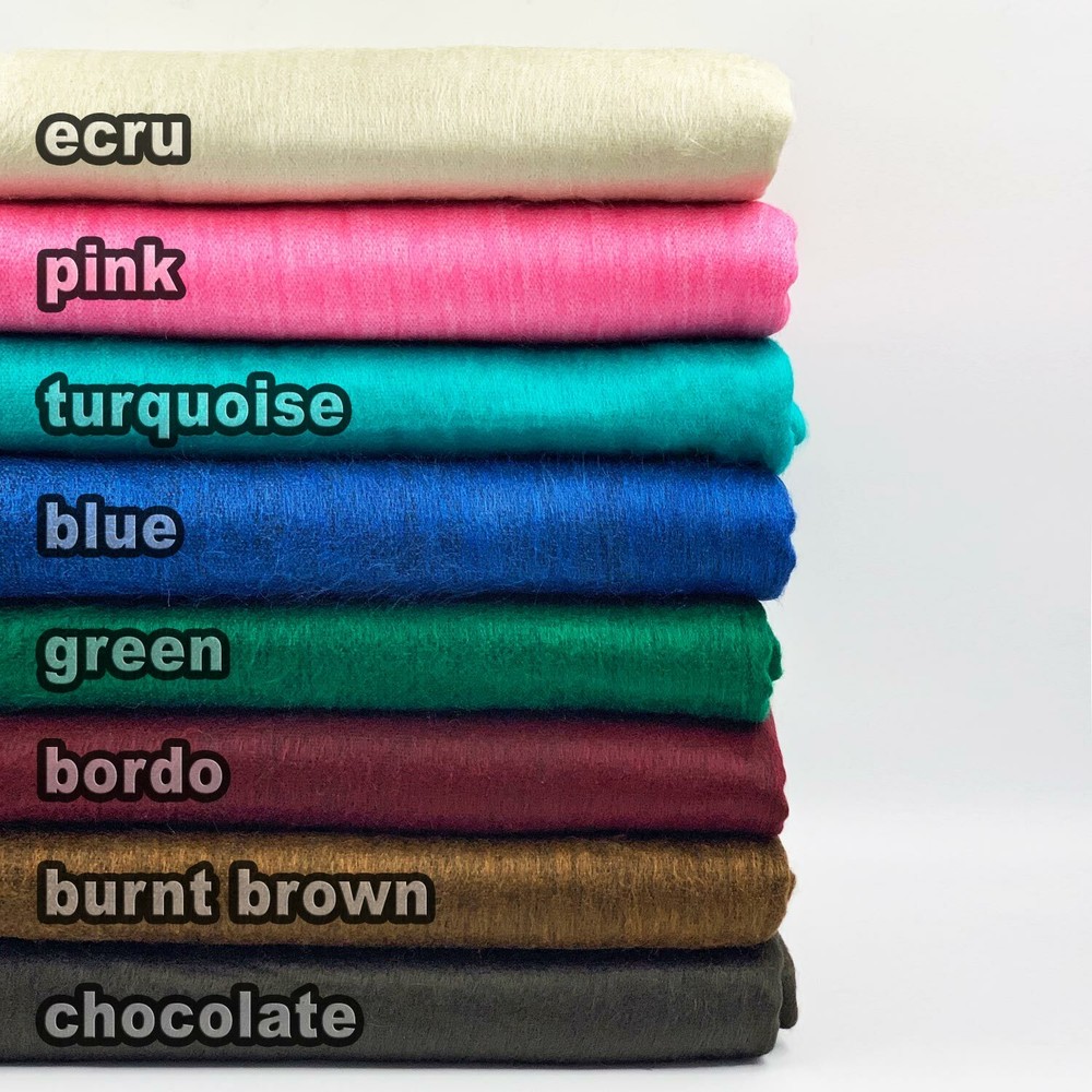 SOFT & WARM PLAIN SOLID ALPACA WOOL BLANKET THROW 230x165 cm HANDMADE IN ECUADOR